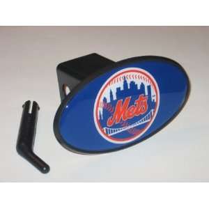 NEW YORK METS Team Logo 6 x 3 Trailer Hitch Cover  