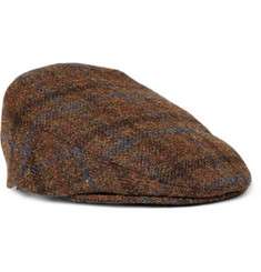 Lock & Co Hatters Harris Tweed Wool Flat Cap