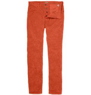   Trousers > Casual trousers > Straight Crumpled Corduroy Trousers
