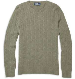  Clothing  Knitwear  Crew necks  Cable Knit Cashmere 