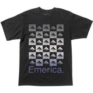 Emerica Lingo   Mens T Shirt   Black:  Sports & Outdoors
