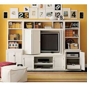  Logan Media System with Bridge & Closed TV Cabinet Furniture & Decor