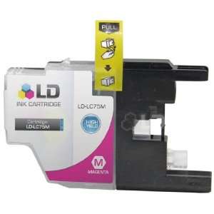 LD © Brother Compatible LC75M High Yield Magenta Ink cartridge. (LC75 