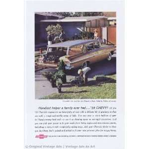 1959 Chevrolet Nomad 4dr Wagon Brown Vintage Ad