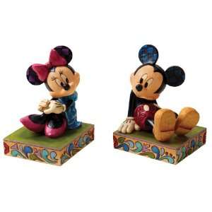  Disney Traditions by Jim Shore Mickey and Minnie Bookends 