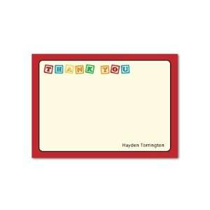  Thank You Cards   Birthday Blocks By Sb Hello Little One 