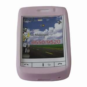  Skque Pink Silicone Skin Case for BlackBerry 9550 / 9520 