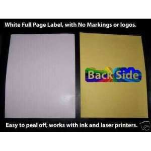    100 pc Page Full Page Label Online Shipping Labels