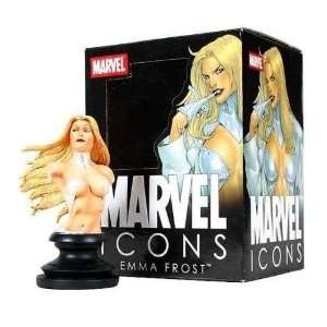   Icons Emma Frost Bust   X Men White Queen Hellfire Club Toys & Games