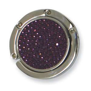  Purple Swarovski Crystal Handbag Hook Jewelry