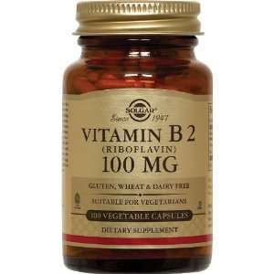 Solgar   Vitamin B2, 100 mg, 100 veggie caps