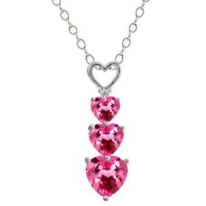   Shape Pink Mystic Topaz Gemstone Sterling Silver Pendant: Jewelry