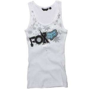 Fox Racing Womens Spark After Dark Tank Top   Small/White 
