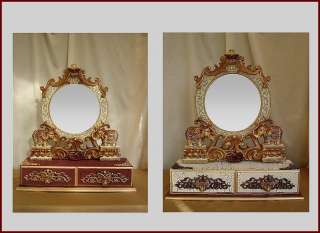 Große ELEFANT Spiegel Kommode rubin Orient Stil *NEU*70  