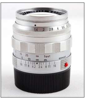 Leica Summilux M 50mm f/1.4 1st ver in Silver 50/F1.4  