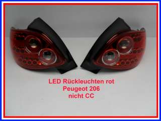 Thunder Style LED Rückleuchten rot Peugeot 206 98 09  