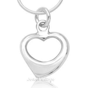 Open HEART LOVE 925 Sterling Silver Charm Pendant   PF5  
