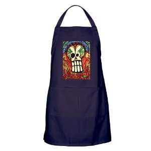  Day of the Dead Sugar Skull 1 Cool Apron dark by CafePress 