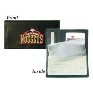   Denver Nuggets Embroidered Leather Checkbook Cover