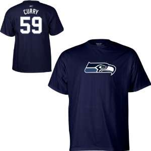 Reebok Seattle Seahawks Aaron Curry Name & Number T Shirt:  