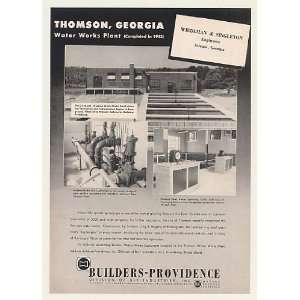  1955 Thomson GA Water Works Plant Builders Providence 