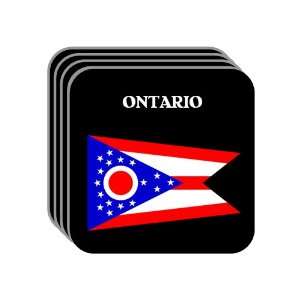  US State Flag   ONTARIO, Ohio (OH) Set of 4 Mini Mousepad 