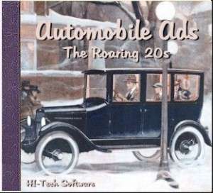 Auto Ads The The Roaring 20s 1920 1929 CD ROM  