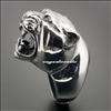 Huge and Heavy Cougar Lion 316L Stainless Steel Mens Ring 3S001 Biker 