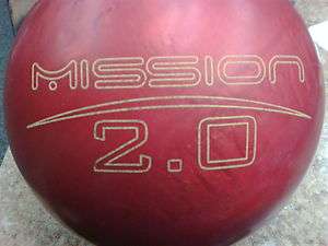 12# USED Ebonite MISSION 2.0 bowling ball   Good Condition  