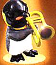 Music Animal pop Rock Jazz Brass Band Trumbone Penguin  