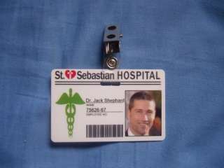 LOST Jack shephard ID Card St Sebastians Hospital Prop  