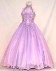 Teen Girl National Pageant Wedding Party Dress size 5 6 7 Lilac Glitz 