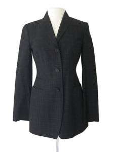 3000 NWT Kiton Woman Charcoal Wool Blazer e42 US6  
