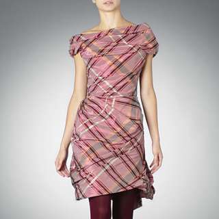 VIVIENNE WESTWOOD Corset tartan dress