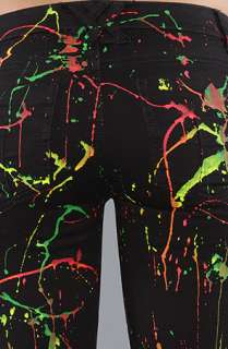 Tripp NYC The Splatter Paint Jean in Black  Karmaloop   Global 
