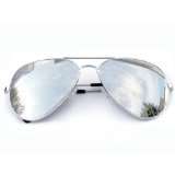 Tedd Haze Pilotenbrille Silber verspiegelt mit Brillen Beutelvon Tedd 