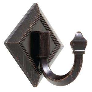 Liberty Art Deco Self Adhesive Single Prong Hook in Venetian Bronze 