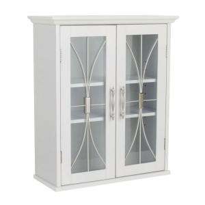 Elegant Home Victorian 20.5 in. W x 8.5 in. D x 24 in. H Wall Cabinet 