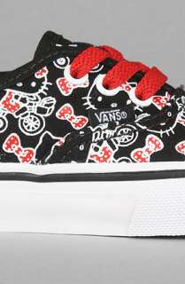 Vans The Toddler Hello Kitty Authentic Sneaker in Black  Karmaloop 