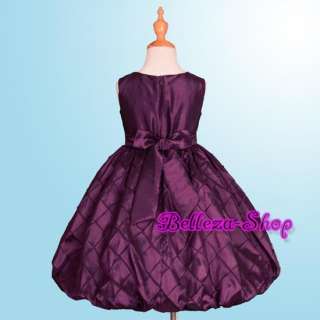 Purple Flower Girl Wedding Pageant Dress SZ 12 FG83PU  