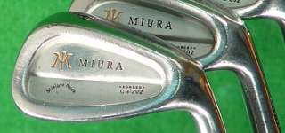 Miura Geniune CB 202 Straight Neck Forged Irons 3 PW KBS Tour Steel 