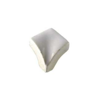 Daltile 3/4 In. X 3/4 In. White Ceramic Quarter Round In Corner Accent 