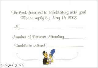 and response card envelopes 7 personalized with your own wording