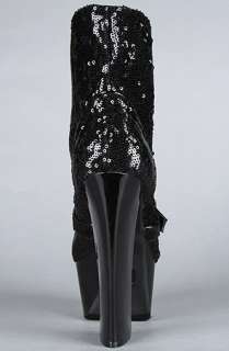 Sole Boutique The Anne XIV Shoe in Black Glitter  Karmaloop 