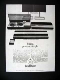 Bang & Olufsen Beosystem 2400 Stereo System 1978 print Ad 