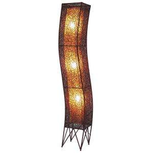 Jeffan Star 79 in. Amber Brown Floor Lamp In Unique S Shape LM 480A at 
