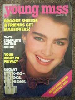 AUG 1982~YOUNG MISS MAGAZINE  BROOKE SHIELDS  