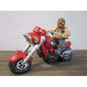 Motorrad Spardose Sparschwein mit Biker Chopper  Spielzeug
