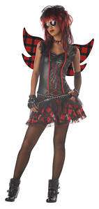 New Gothic Punk Rock & Roll Rebel Fairy Teen Costume  