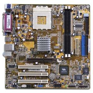 Asus A7V400 MX Via Socket A Micro ATX Motherboard / Audio / Video 
